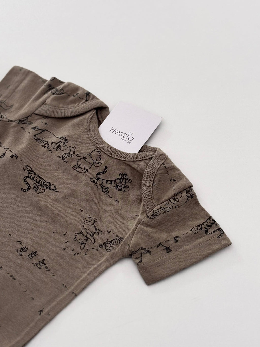 POOH OLIVE GREEN ONESIE