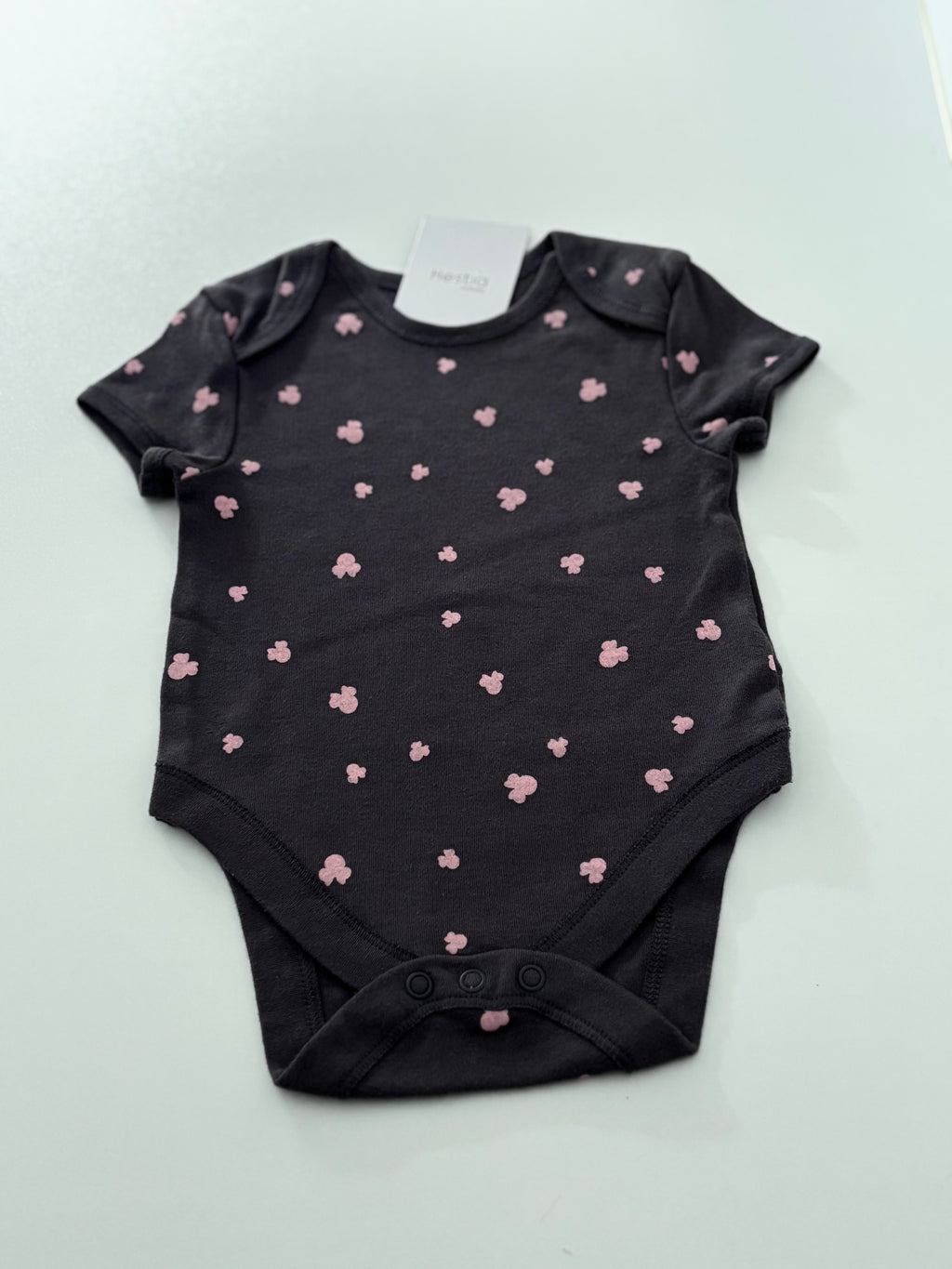 MINNIE PRINTED DARK GREY ONESIE