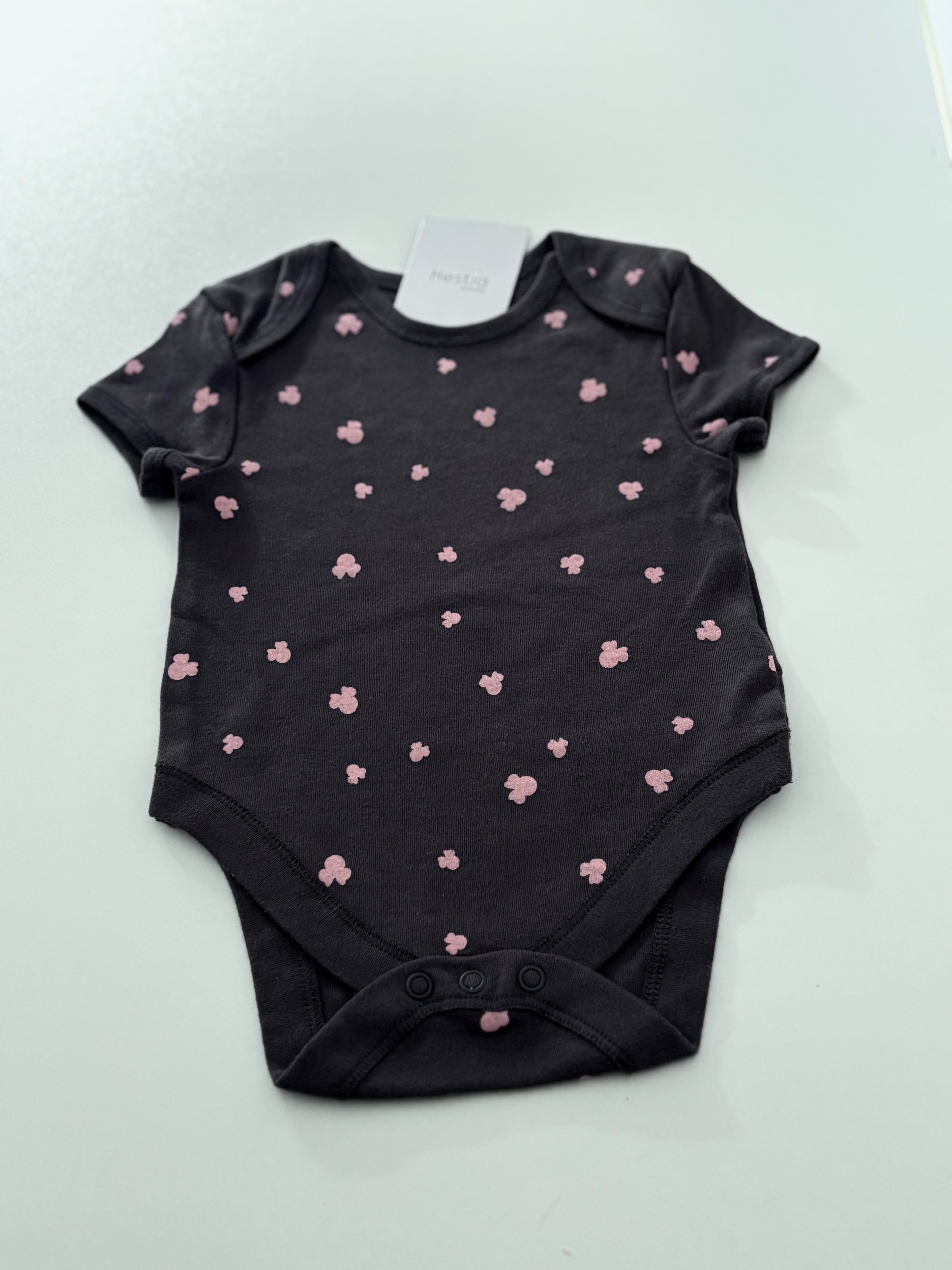 MINNIE PRINTED DARK GREY ONESIE