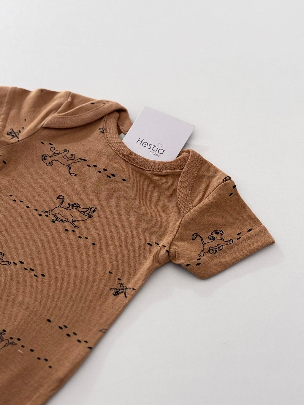 TIGER MUSTARD YELLOW ONESIE 0-2months,6-9months