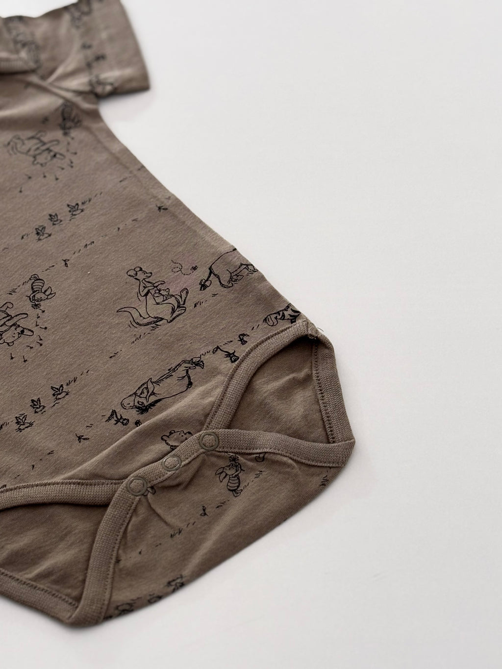 POOH OLIVE GREEN ONESIE