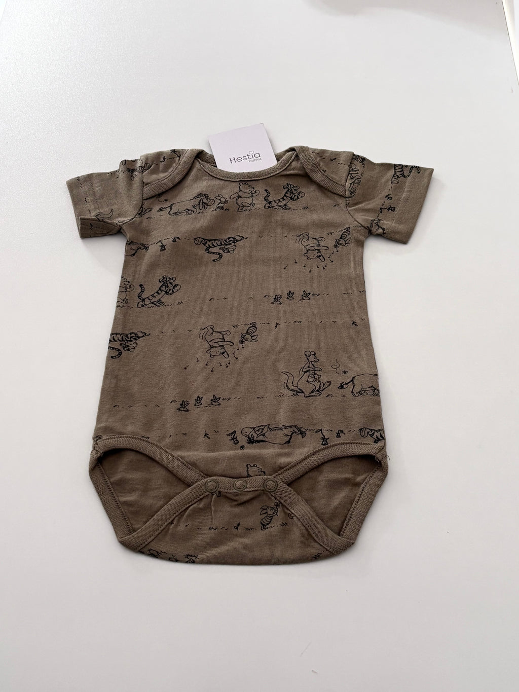 POOH OLIVE GREEN ONESIE
