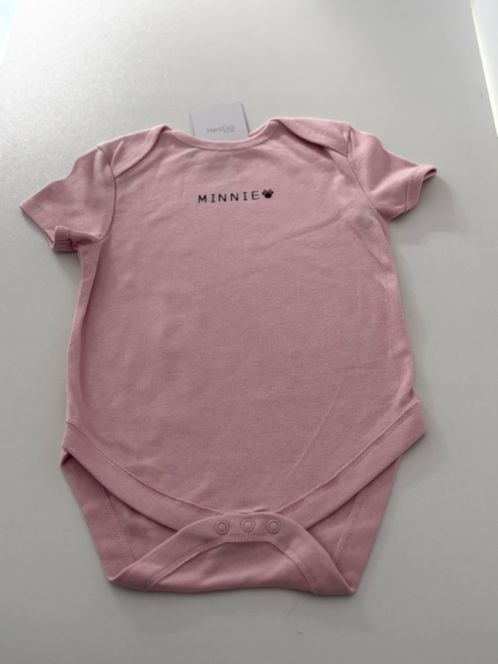 PINK MINNIE SOFT FABRIC ONESIE