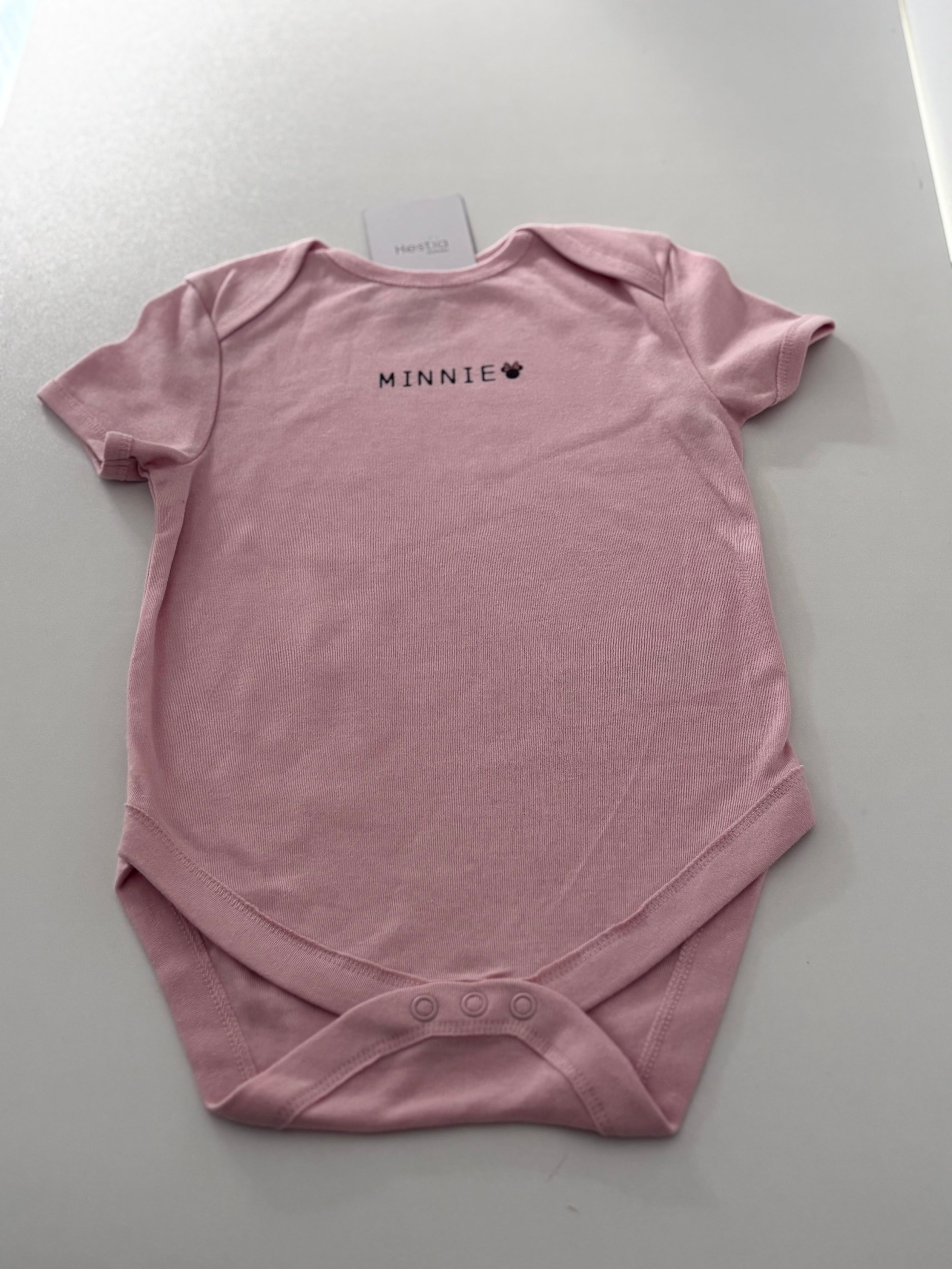 PINK MINNIE SOFT FABRIC ONESIE