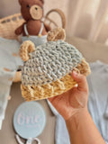 HANDMADE TWO COLOURED PLUSHY CAP [ PREORDER]