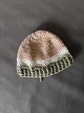 HANDMADE TRICOLOUR COTTON CROCHET CAP [PREORDER]