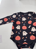 HALLOWEEN DARK GREY ONESIE 18-24 MONTHS