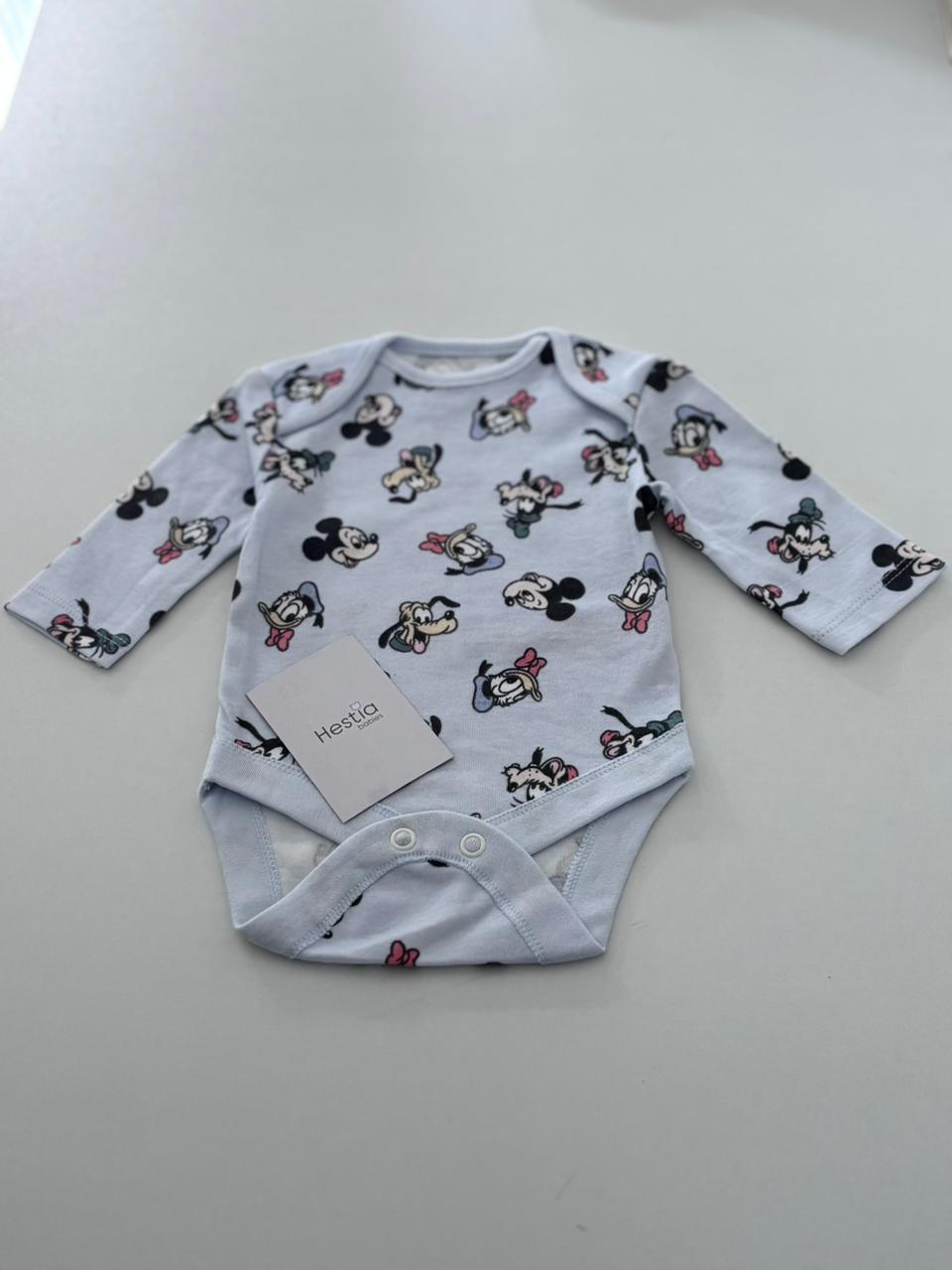 MICKEY SKY BLUE ONESIE - NEWBORN