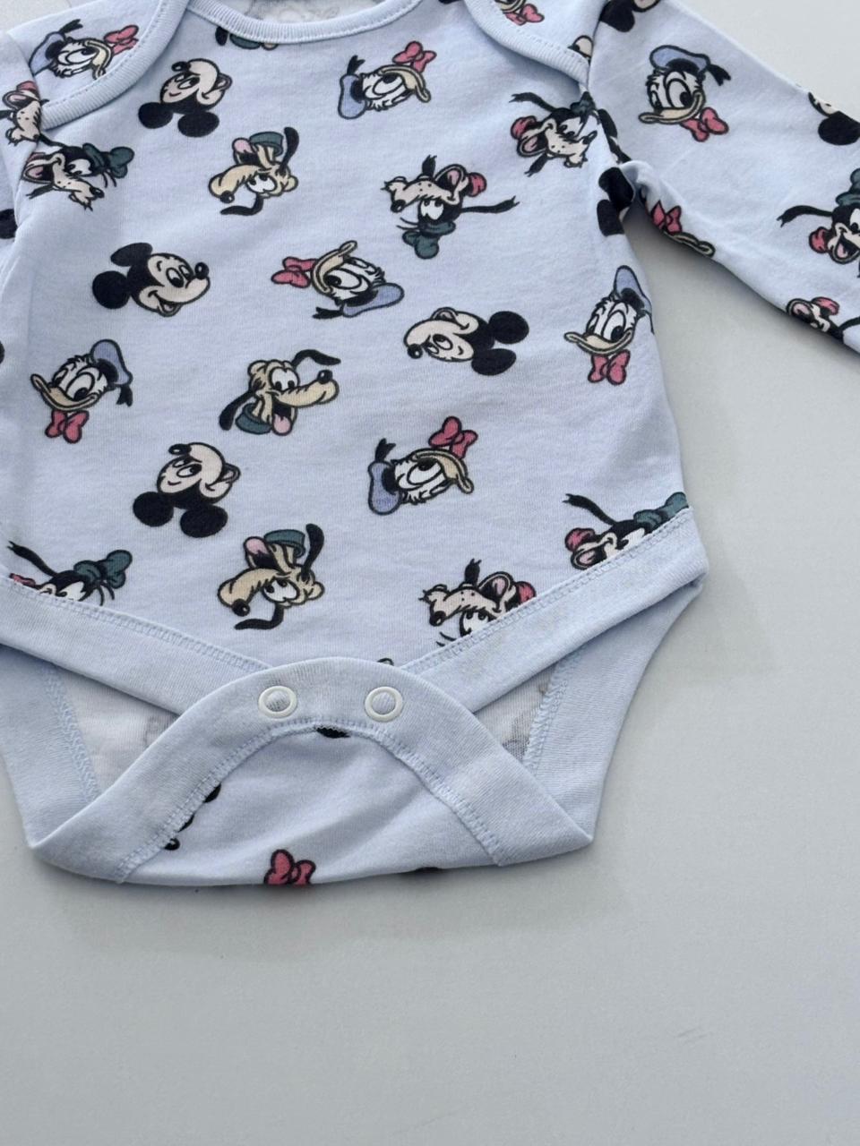 MICKEY SKY BLUE ONESIE - NEWBORN