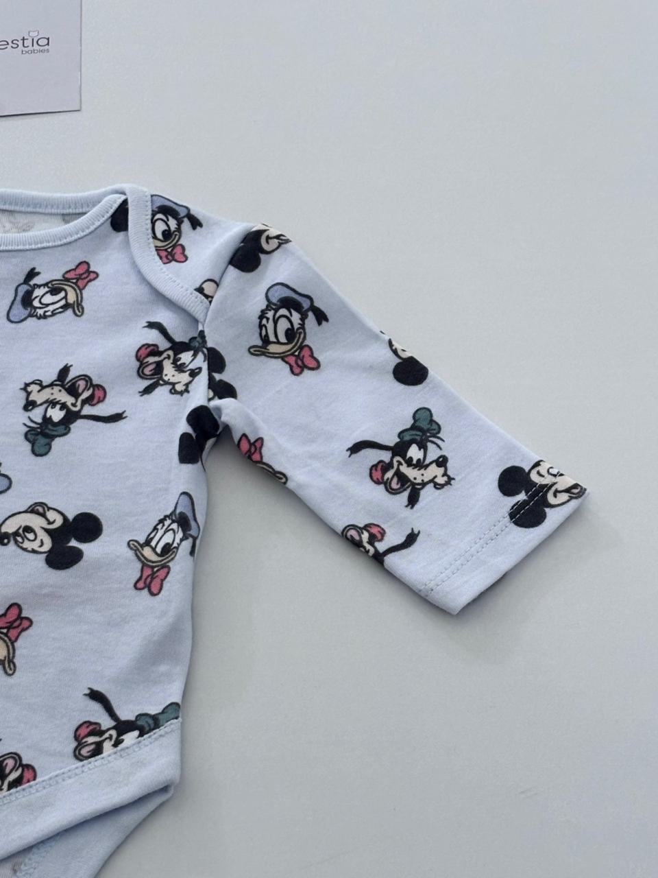 MICKEY SKY BLUE ONESIE - NEWBORN