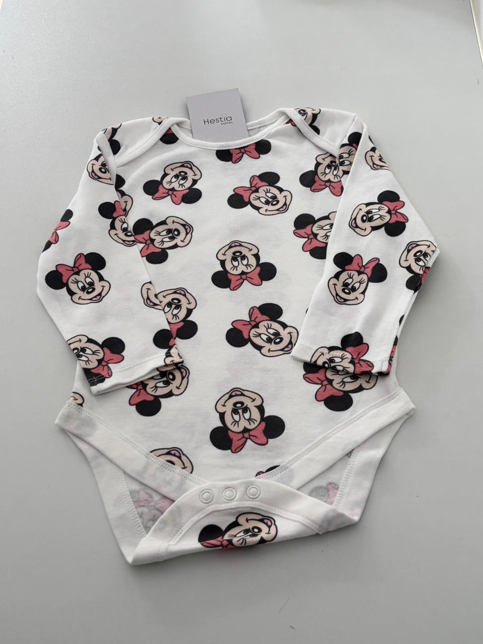 MICKEY FACE OFFWHITE ONESIE  12-18 MONTHS