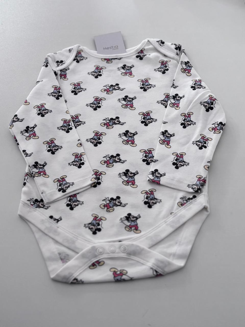 MICKEY FULL BODY OFFWHITE ONESIE 18-24 MONTHS