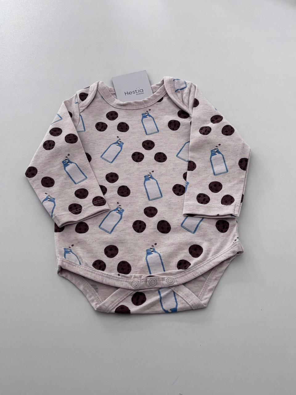 COOKIE MILK ONESIE 3-6 MONTHS