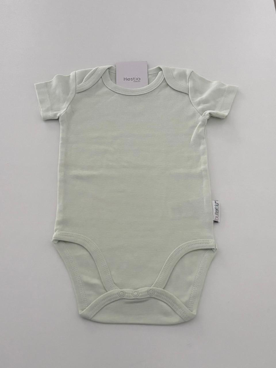CUSTOM PRINTED BABY ONESIRE PASTEL GREEN