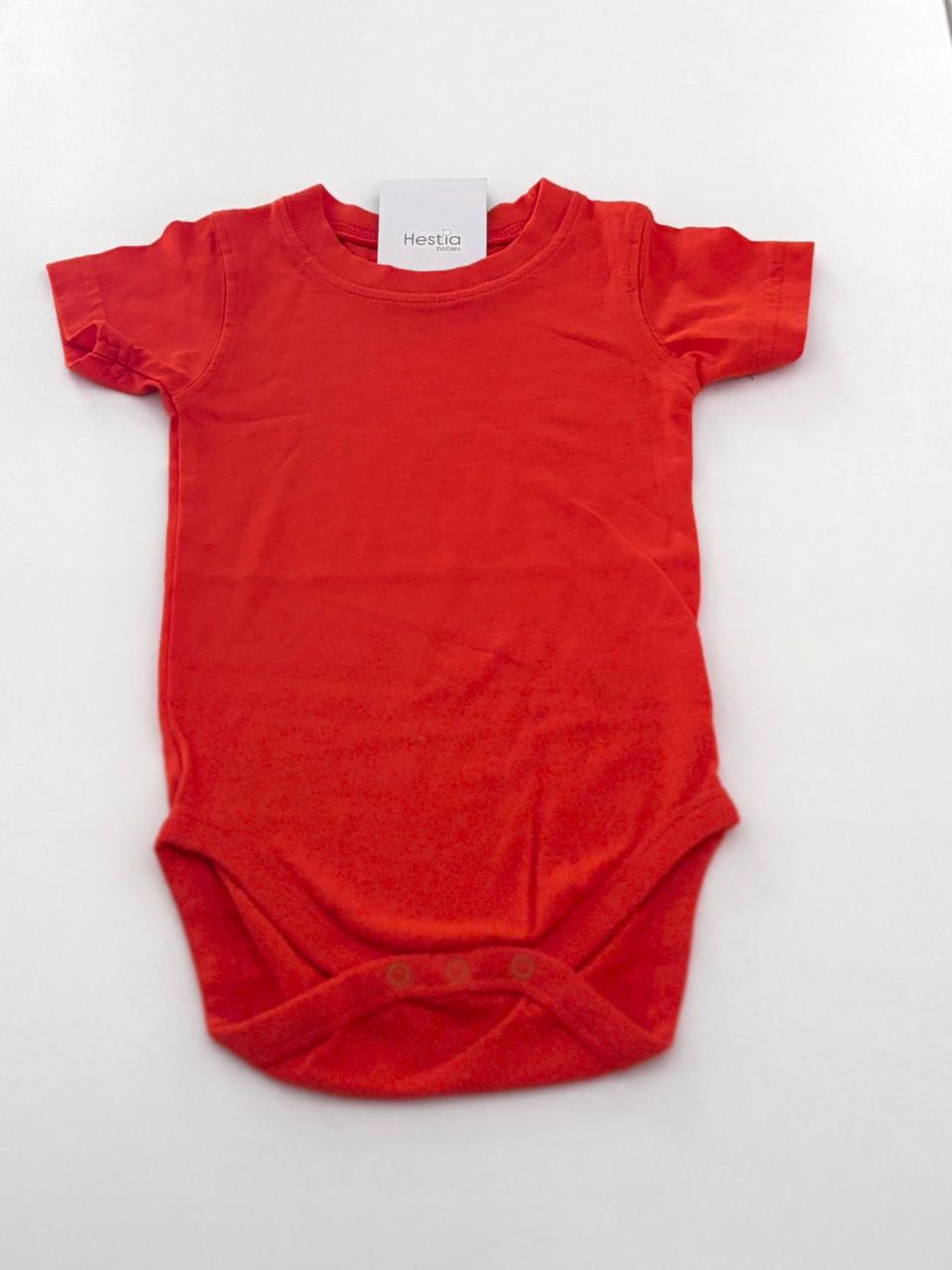 CUSTOM PRINTED BABY ONESIE ORANGE COLOR