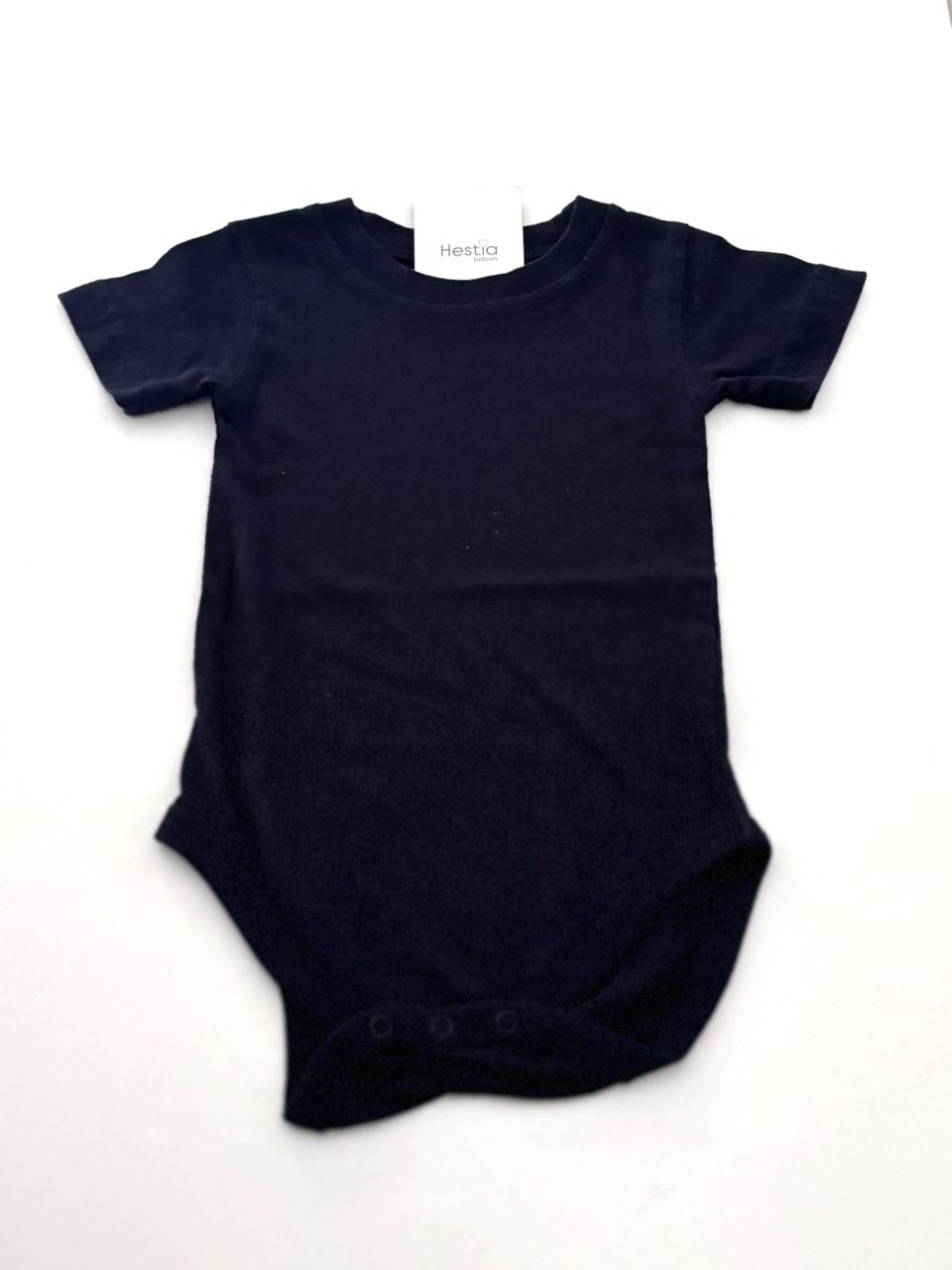 Custom Printed Baby Cotton  Onesies NAVY BLUE