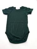 CUSTOM PRINTED BABY ONESIE DEEP GREEN