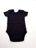 Custom Printed Baby Cotton  Onesies BLACK [3-6 MONTHS]