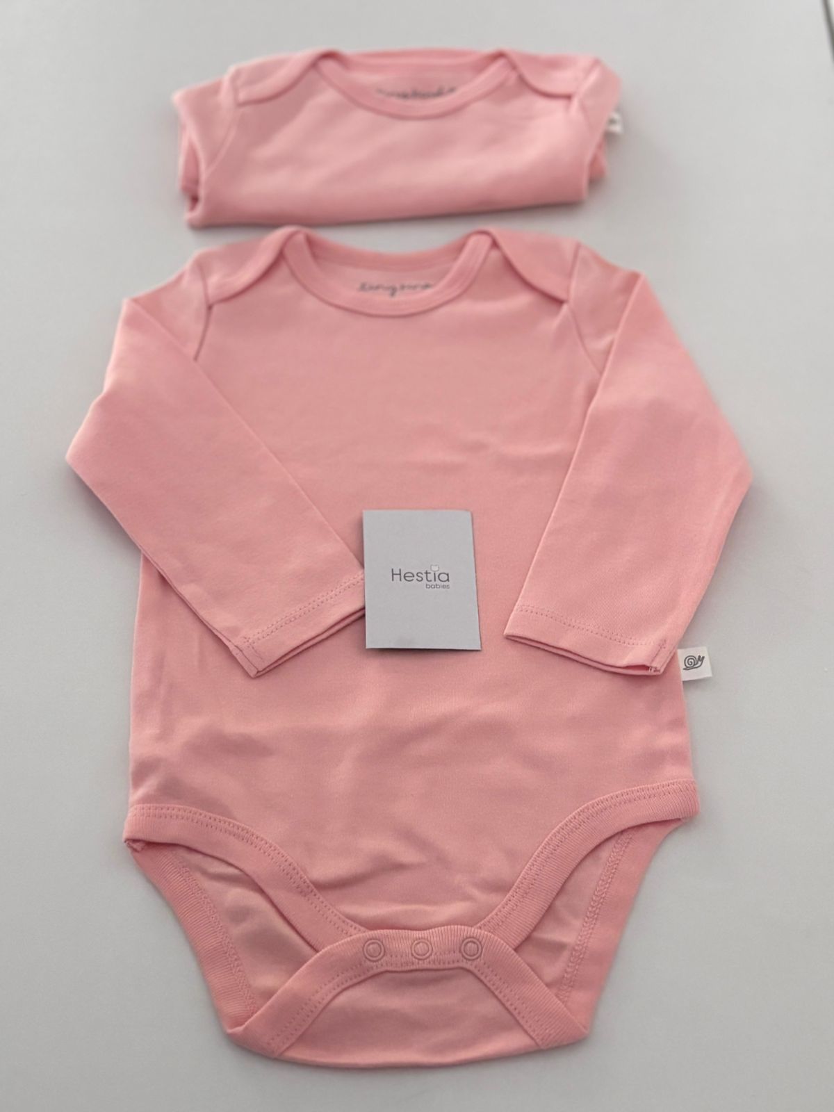 CUSTOMK PRINTED BABY ONESIES PEACH PINK COLOR